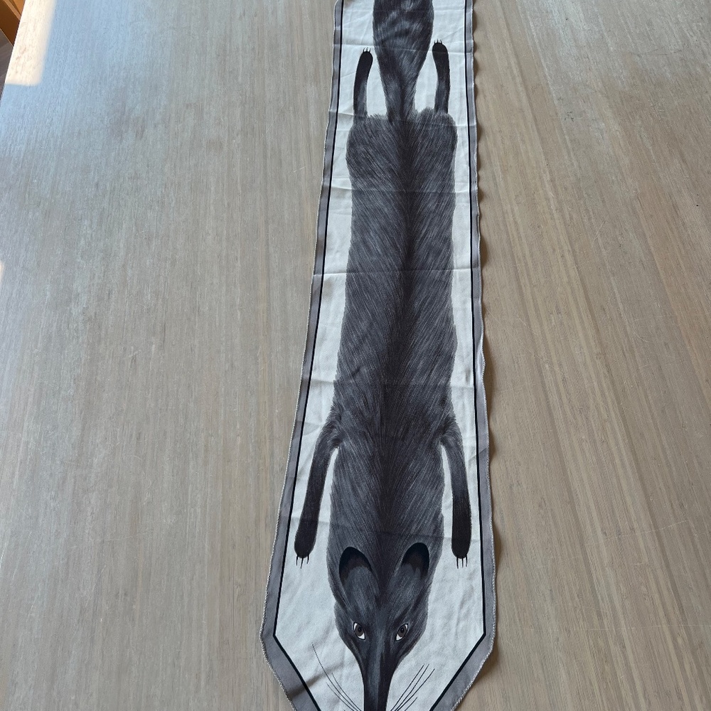 RARE VINTAGE KRIZIA SILK SCARF "FOX"